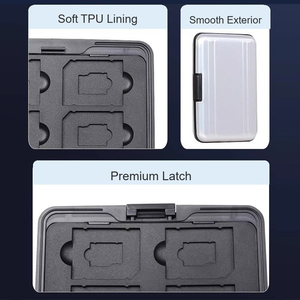Micro Sd Card - Kotak Penyimpanan Kartu Memori 16 Slot,