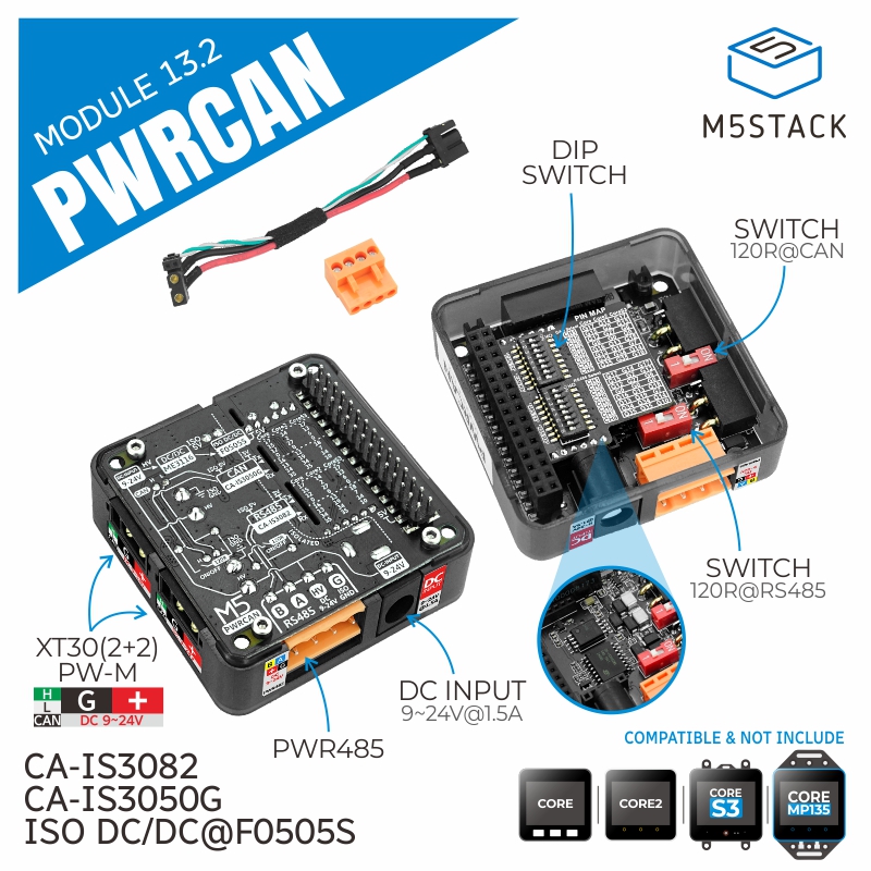 Pi Camera Module - M5Stack modul 13.2 PWRCAN resmi dengan