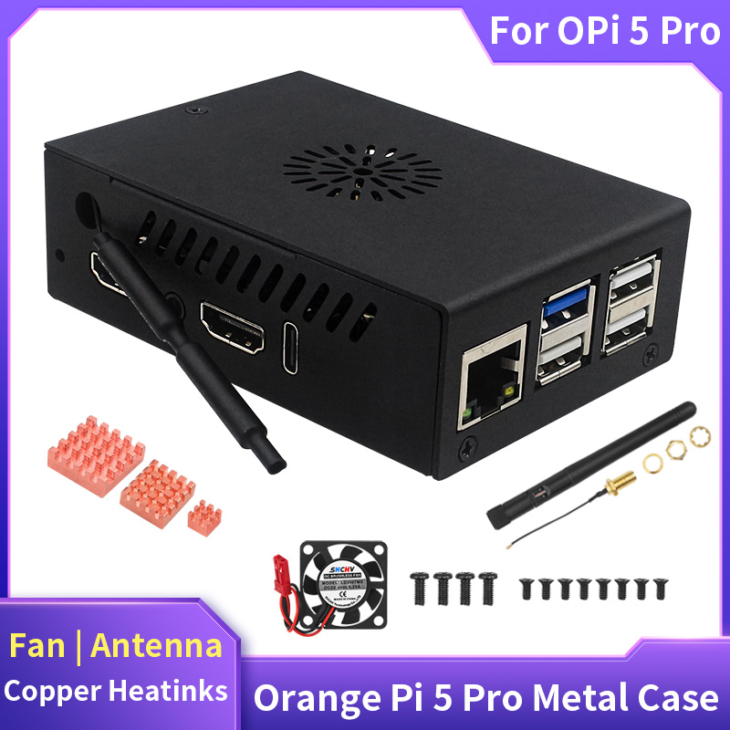 Pi Cooler - Casing Pi 5 Pro, kipas pendingin