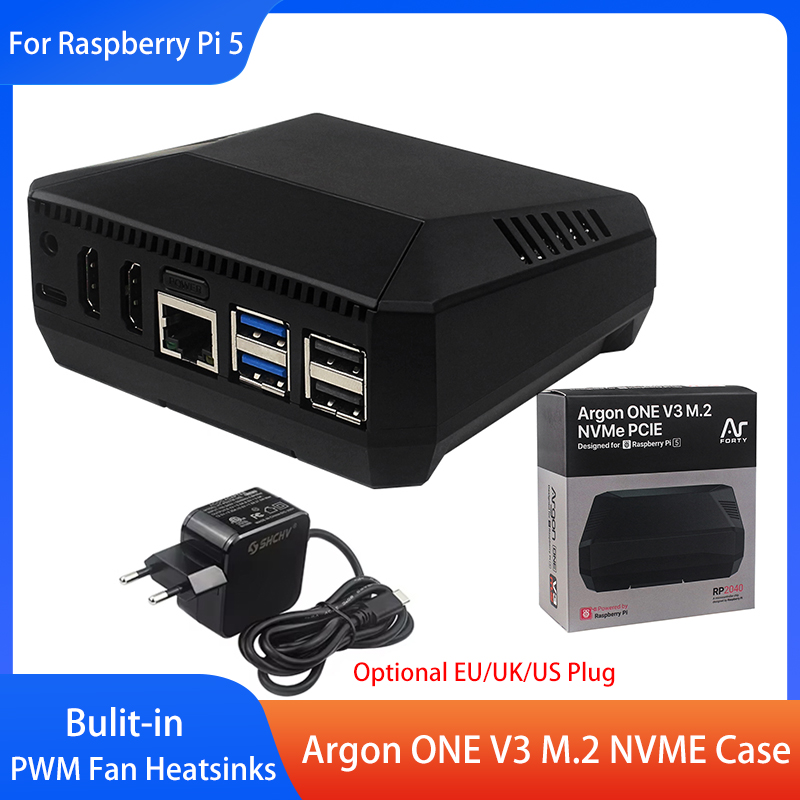 Pi 5 Case - Casing Argon ONE V3 M.2 NVME