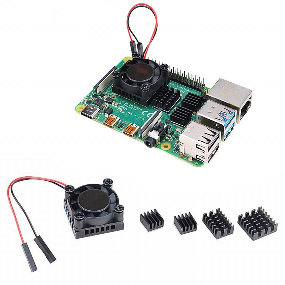Pi Cooler - Kit kipas pendingin tunggal, Kit RAM