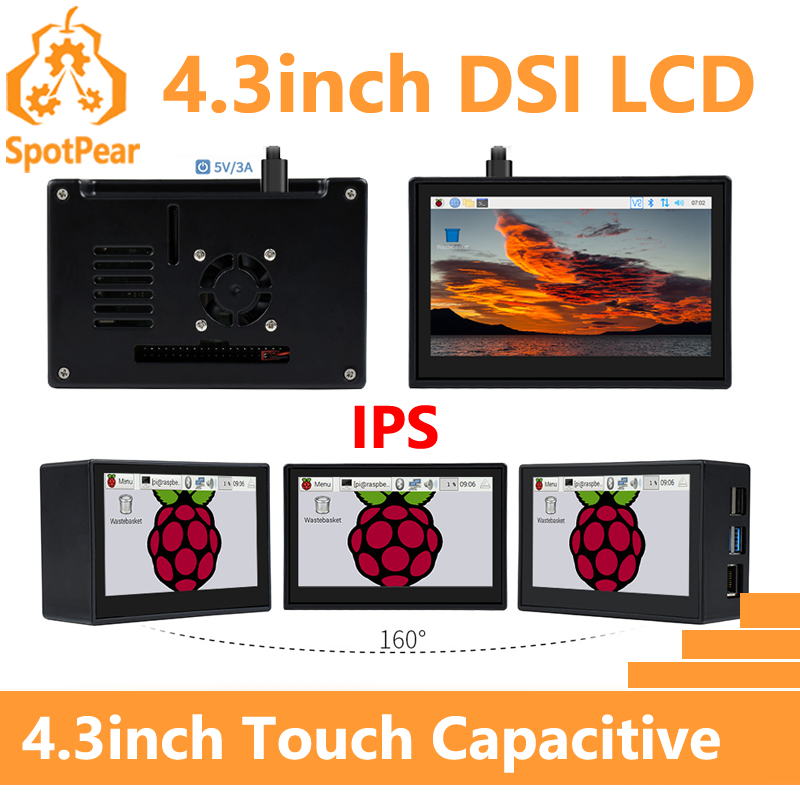 Pi 5 Case - Layar DSI Raspberry Pi 4.3 inci