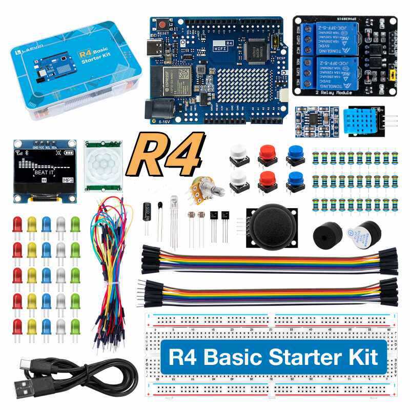 Arduino Kit - Kit Pemula Pengembangan UNO R4 yang