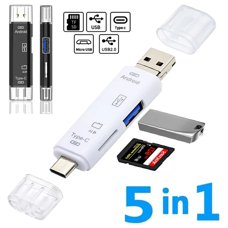 Micro Sd Card - 5 In 1 Multifungsi Usb 2.0