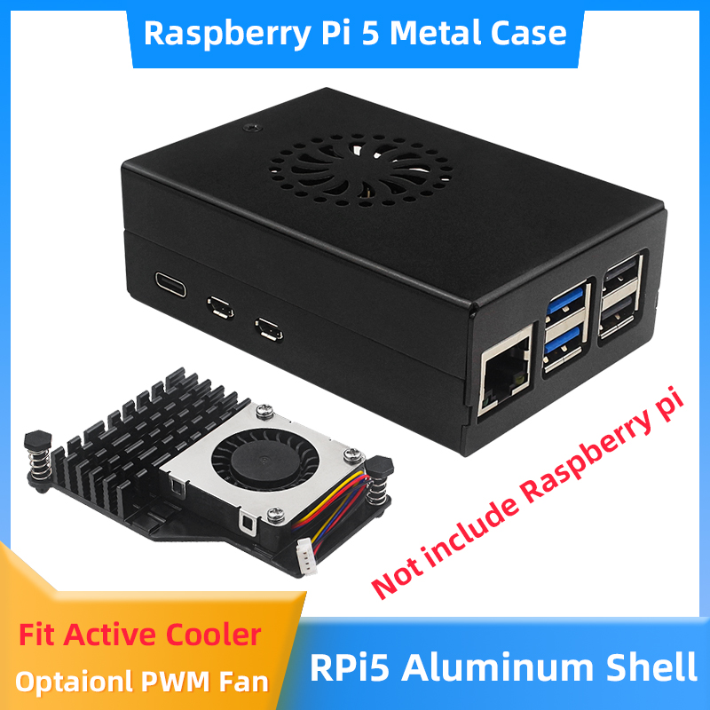 Pi Cooler - Raspberry Pi 5 casing Aloi aluminium