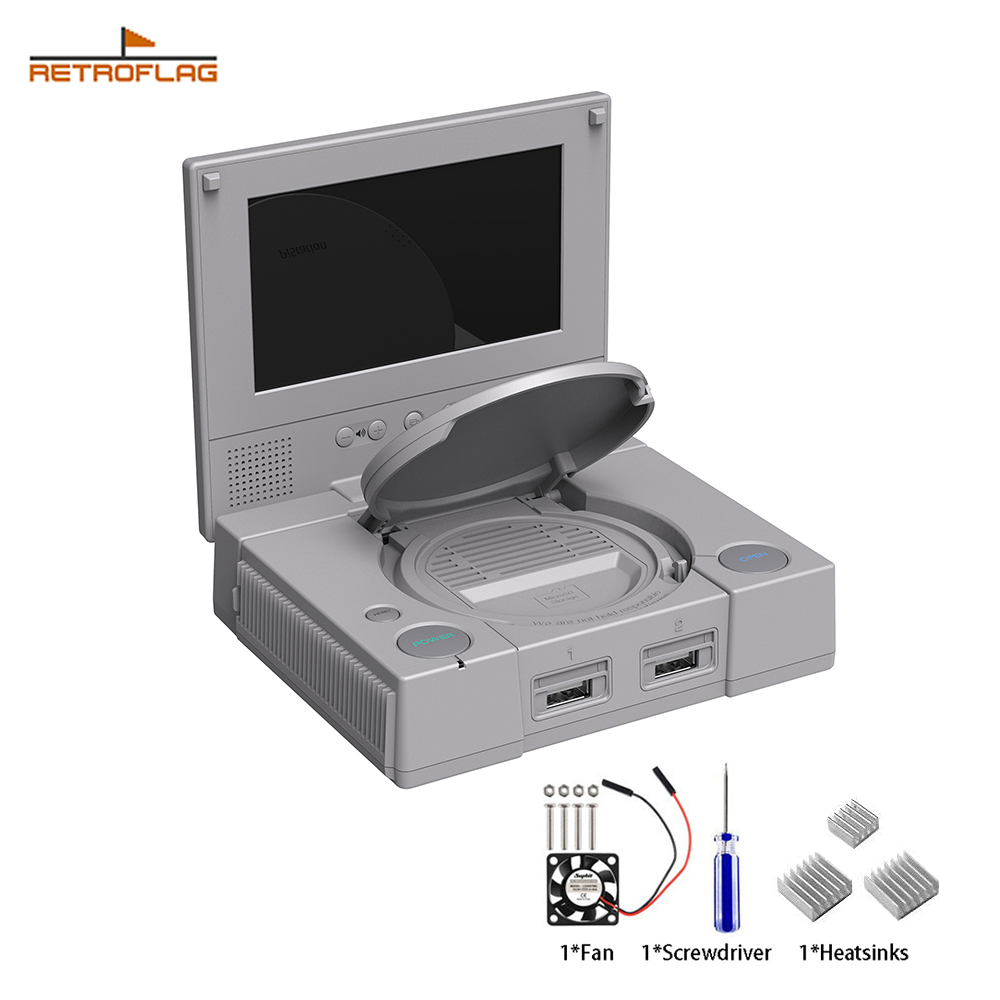 Pi 4 Case - Casing Retroflag PiStation dengan LCD untuk