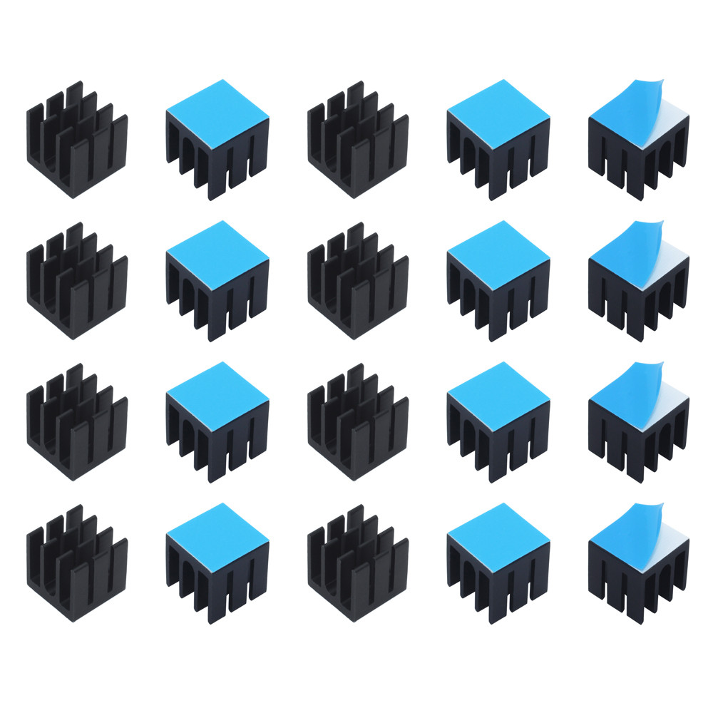 Pi Cooler - 12X12X12Mm 50 Buah Aluminum Heatsink Radiator