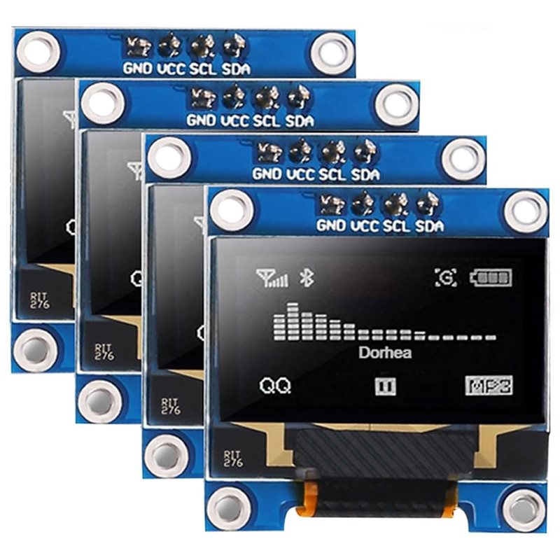 Pi Display - A37T-4Pcs Modul Tampilan OLED 0.96 Inci