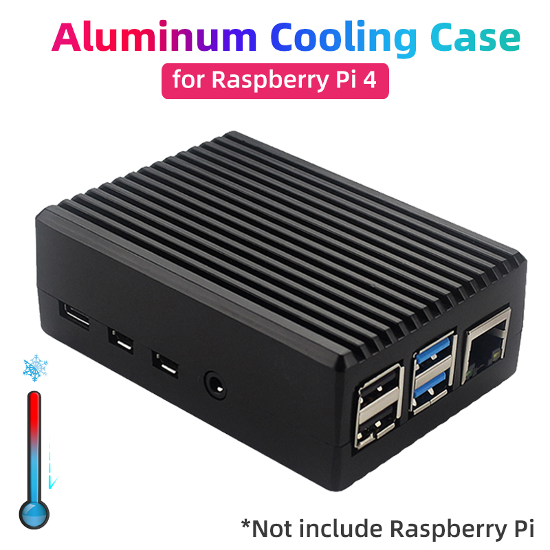 Pi 4 Case - Raspberry Pi casing Aloi aluminium 4
