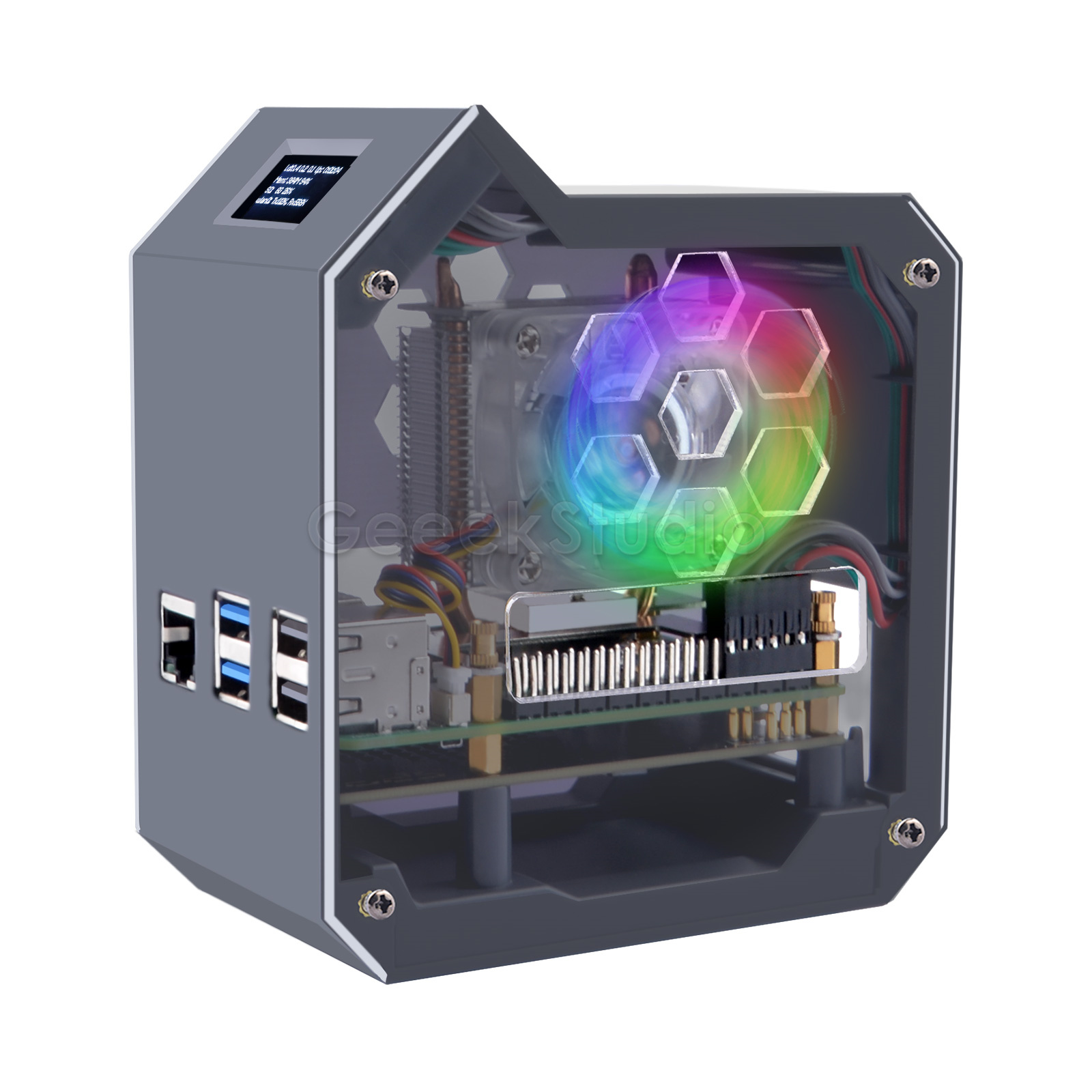 Pi 5 Case - N07 Minitower NVMe NAS Kit untuk