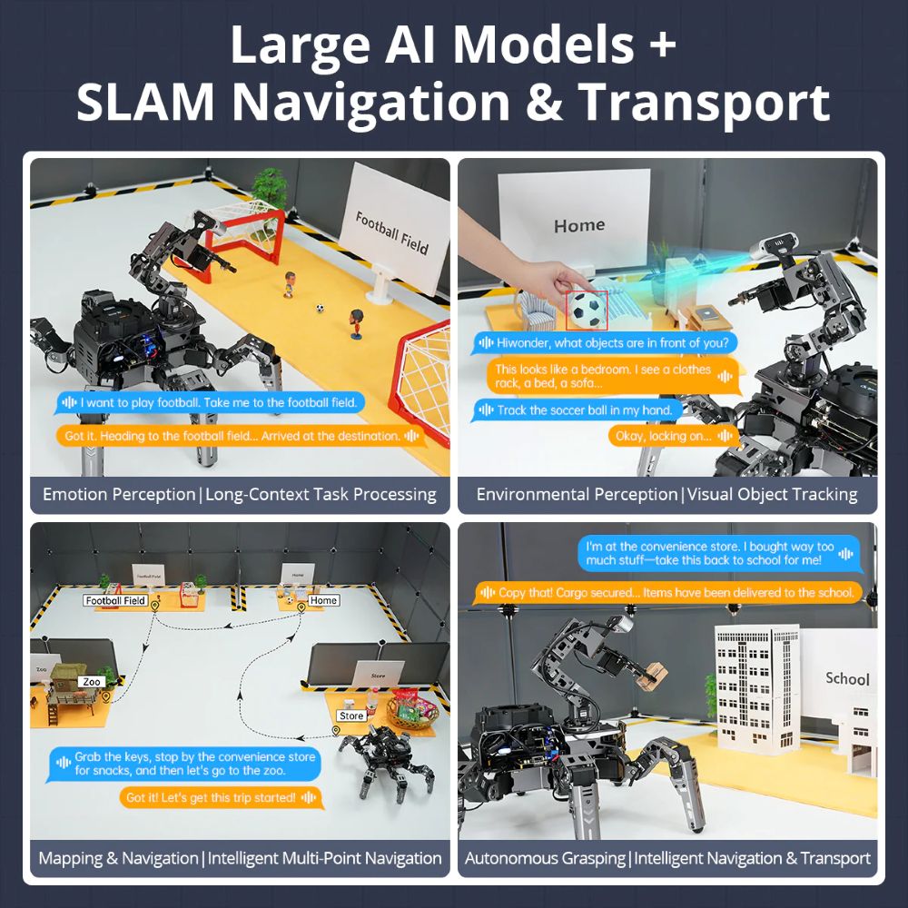 Hiwonder ROSpider ROS2 Hexapod - Raspberry Pi ulasan dan harga