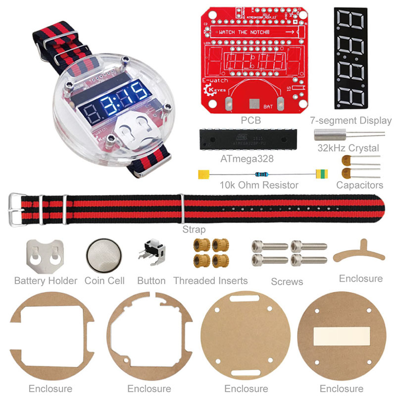 Kit LED Chip Tunggal Jam DIY B - Arduino Kit ulasan dan harga