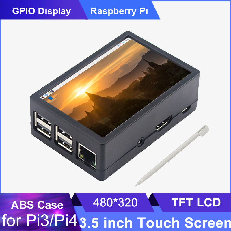 Layar Sentuh TFT LCD 3.5 inci  - Pi 4 Case ulasan dan harga