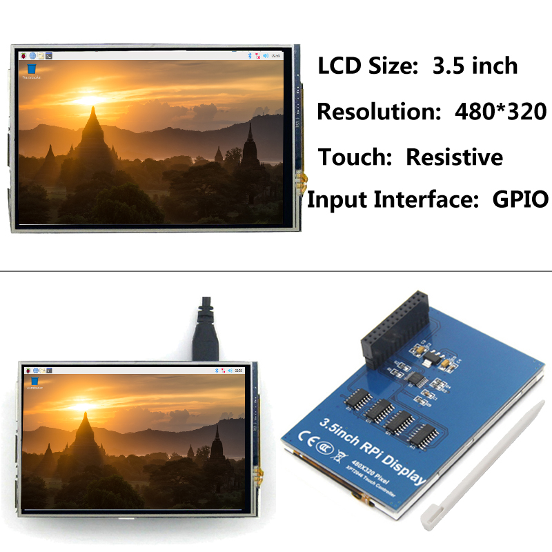 Layar Sentuh TFT LCD 3.5 inci  - Pi 4 Case ulasan dan harga