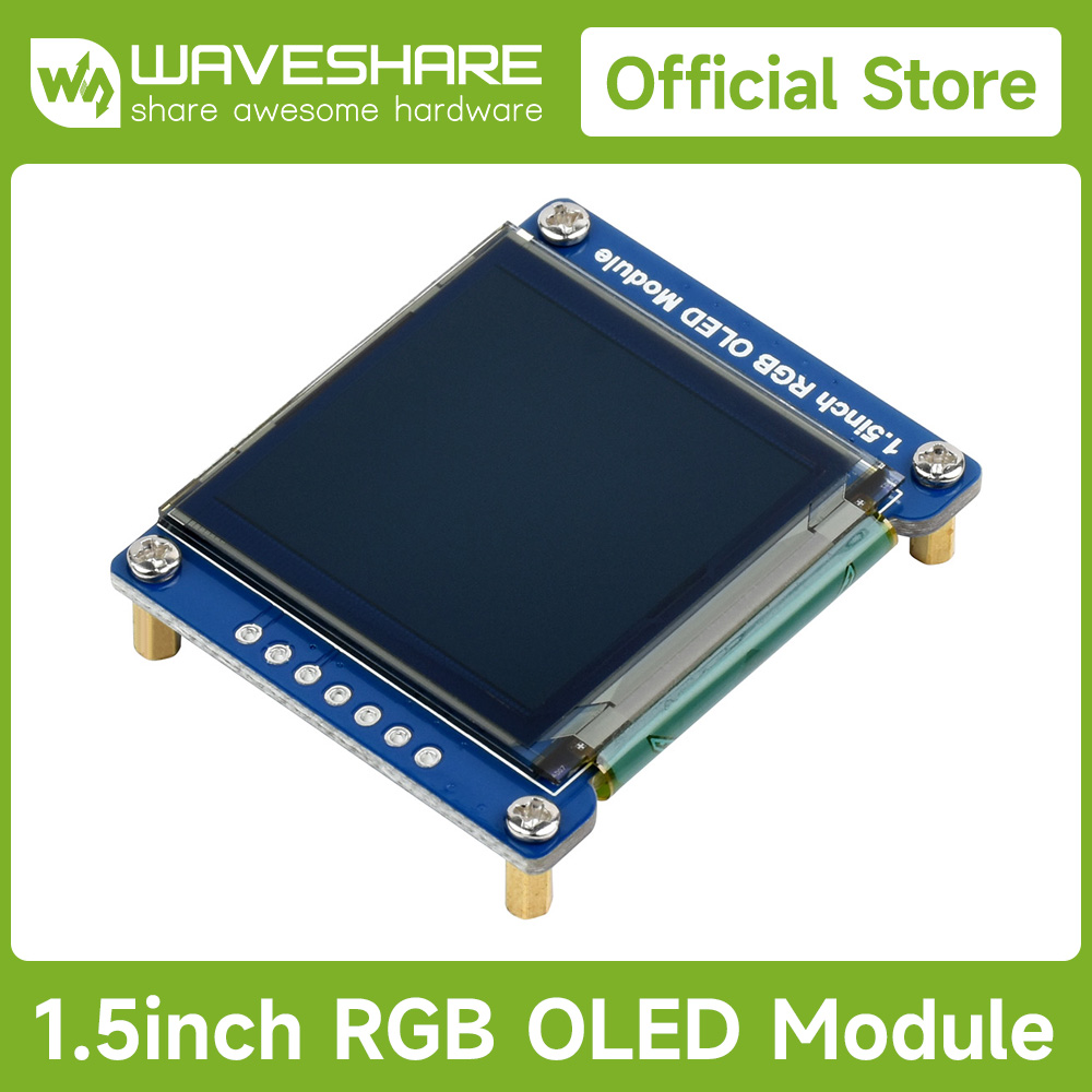 Modul tampilan OLED RGB Wavesh - Pi Display ulasan dan harga