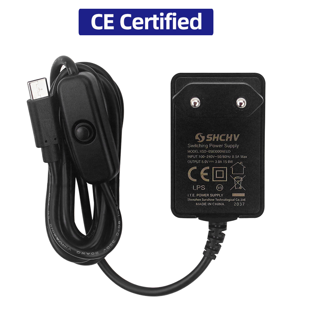Adaptor Daya USB Tipe C Raspbe - Pi Power Supply ulasan dan harga