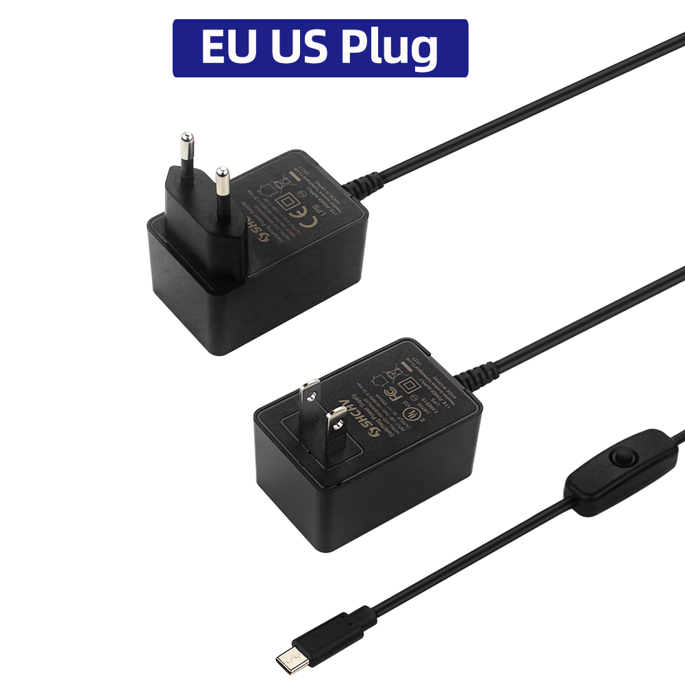 Adaptor Daya USB Tipe C Raspbe - Pi Power Supply ulasan dan harga