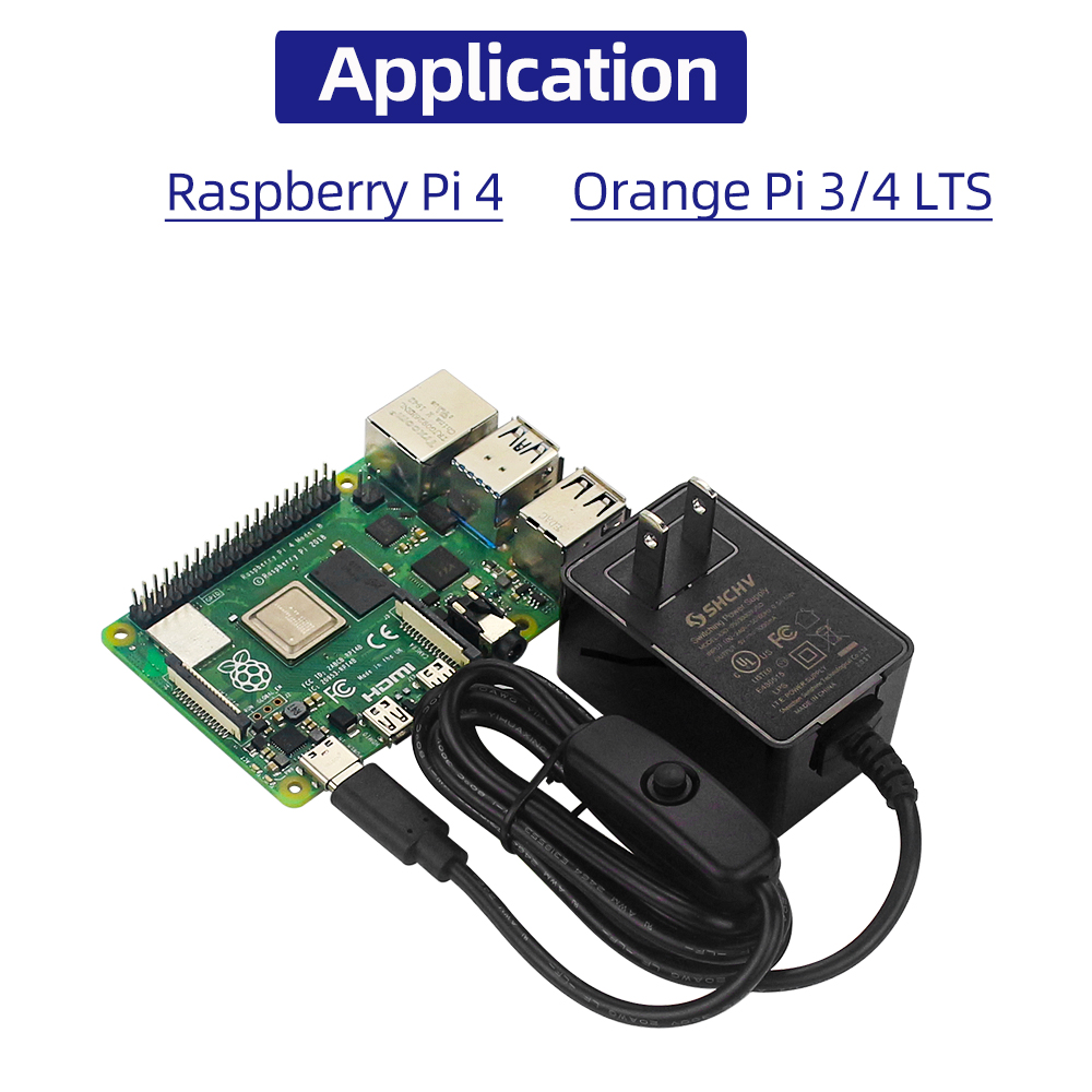 Adaptor Daya USB Tipe C Raspbe - Pi Power Supply ulasan dan harga