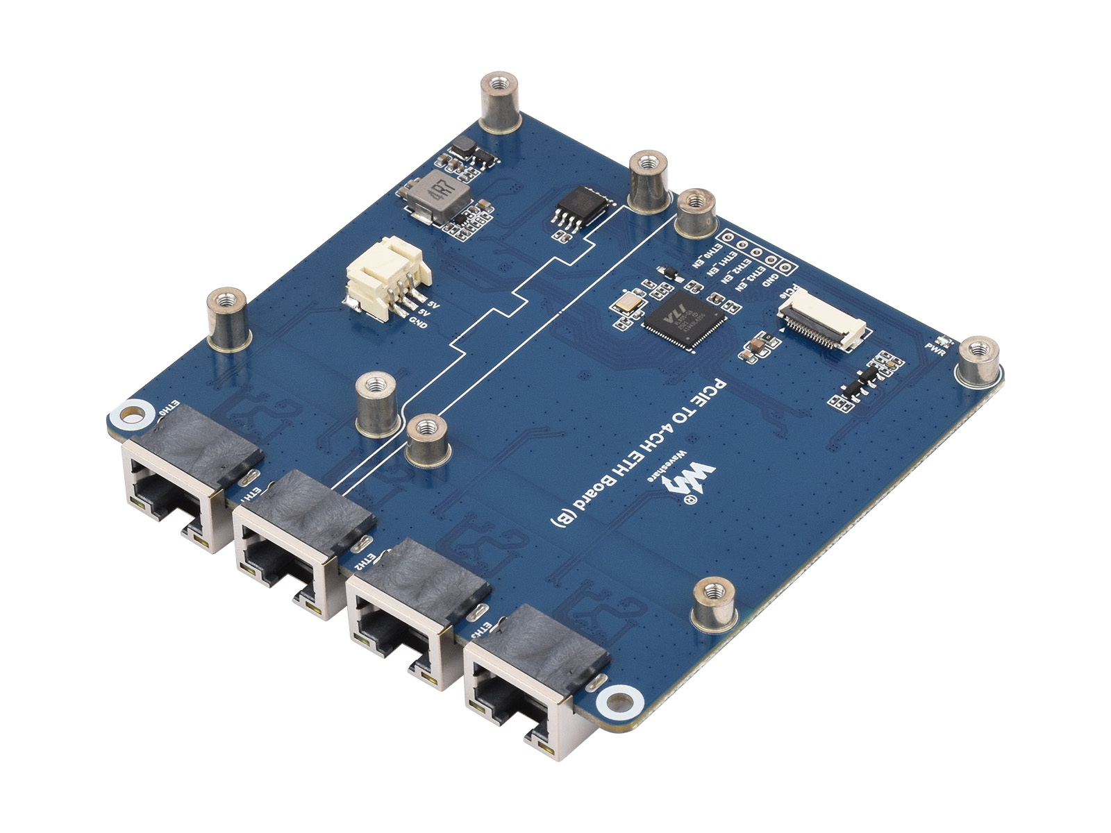 Waveshare PCIe KE 4-Ch Gigabit - Raspberry Pi 4 ulasan dan harga