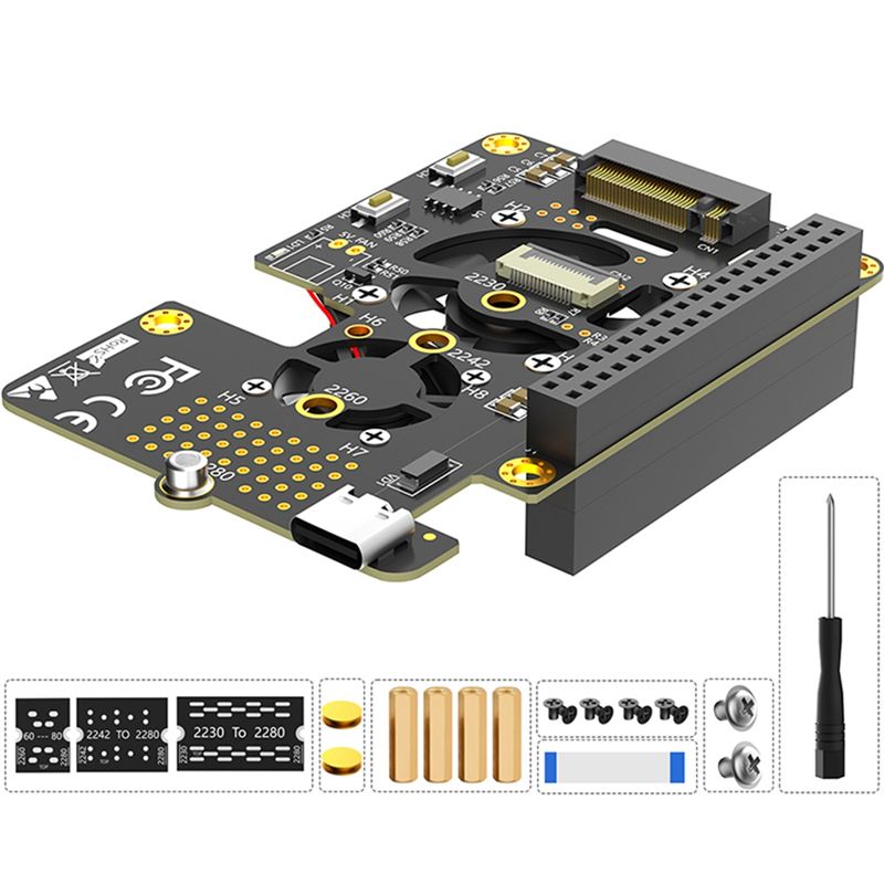 Untuk Raspberry Pi 5 Pcie Ke M - Pi 5 Case ulasan dan harga