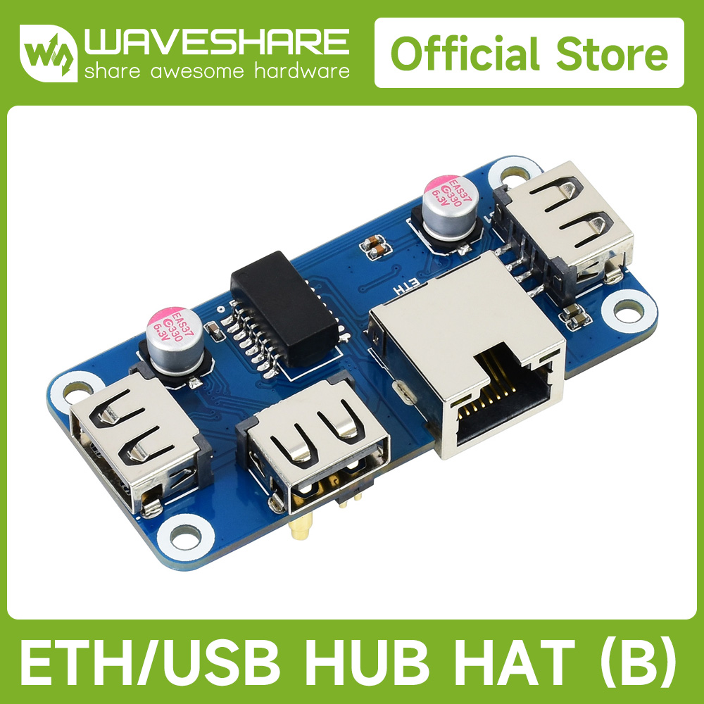 Waveshare USB HUB HAT (B) 4x p - Pi Zero ulasan dan harga