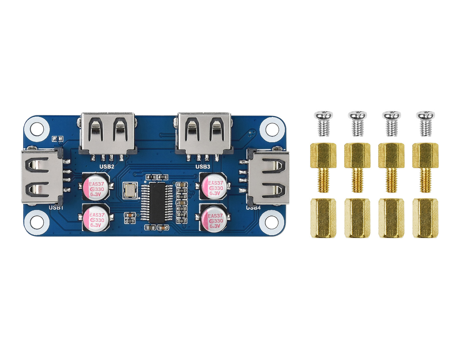Waveshare USB HUB HAT (B) 4x p - Pi Zero ulasan dan harga