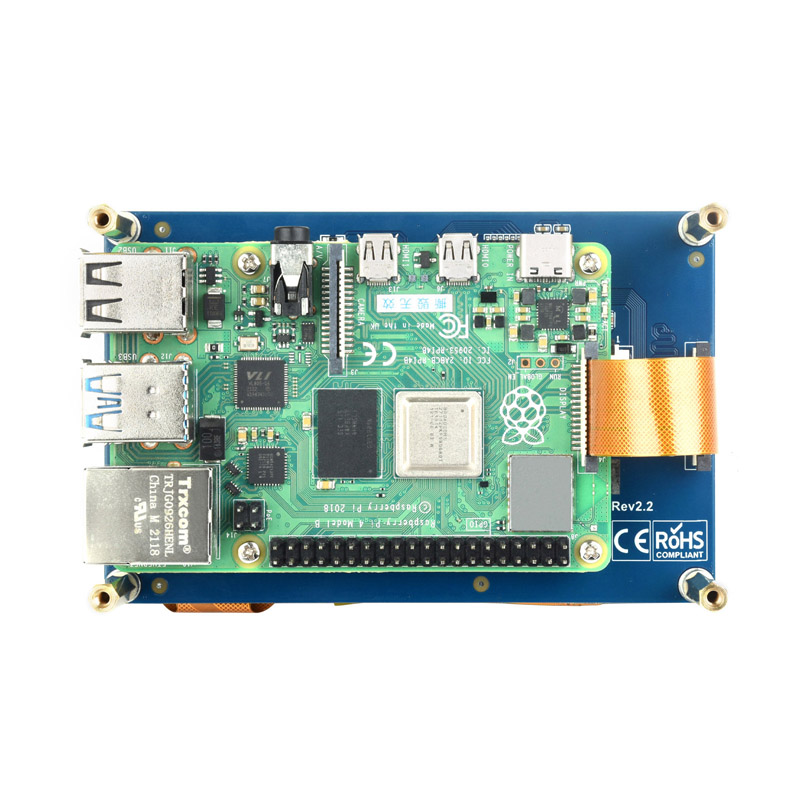 Layar DSI Raspberry Pi 4.3 inc - Pi 5 Case ulasan dan harga