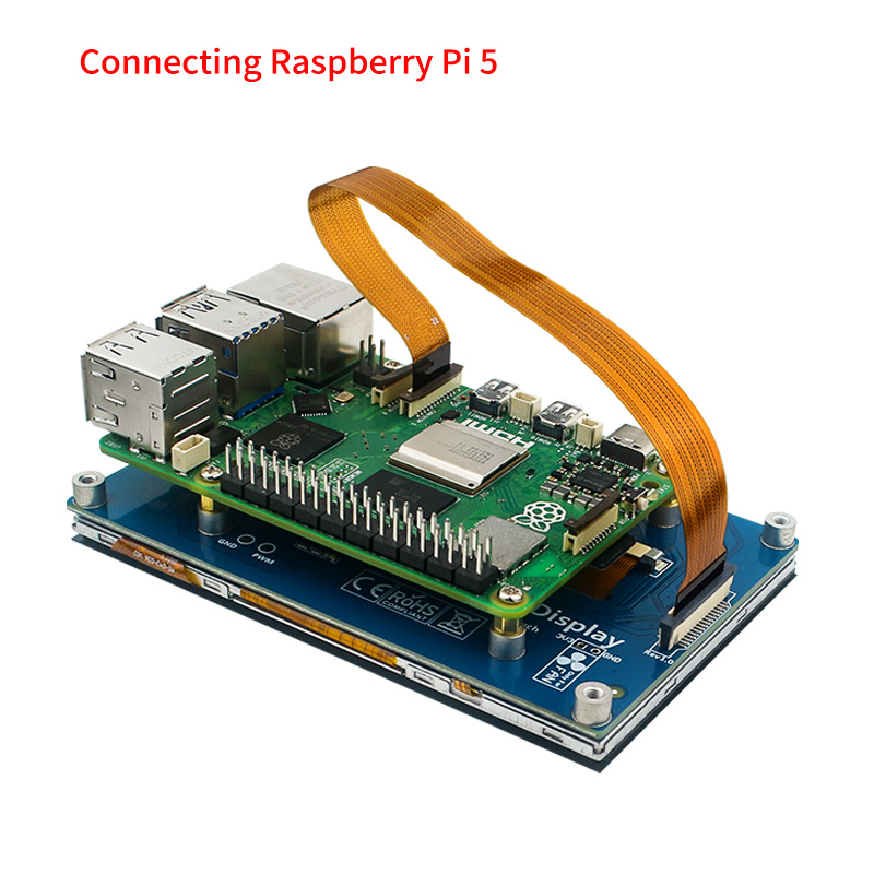 Layar sentuh DSI 4.3 inci untu - Pi 5 Case ulasan dan harga