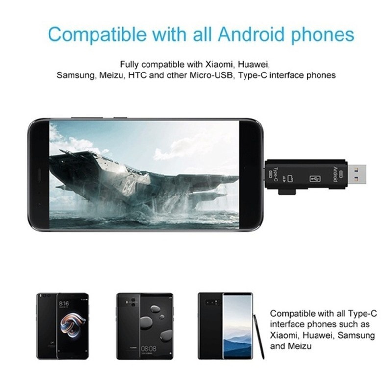 5 In 1 Multifungsi Usb 2.0 Tip - Micro Sd Card ulasan dan harga