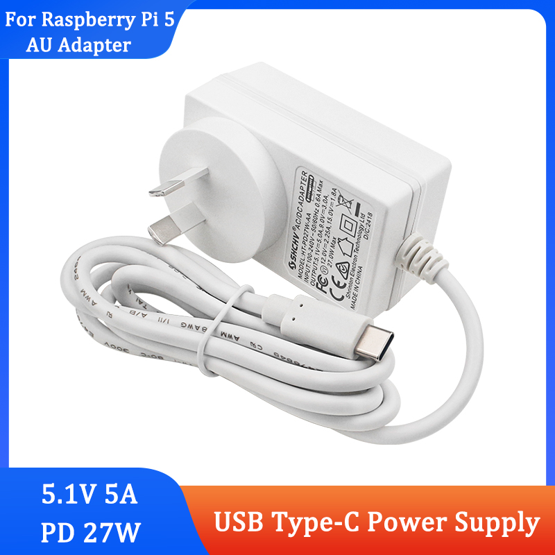 Raspberry Pi adaptor daya 5 PD - Pi Power Supply ulasan dan harga