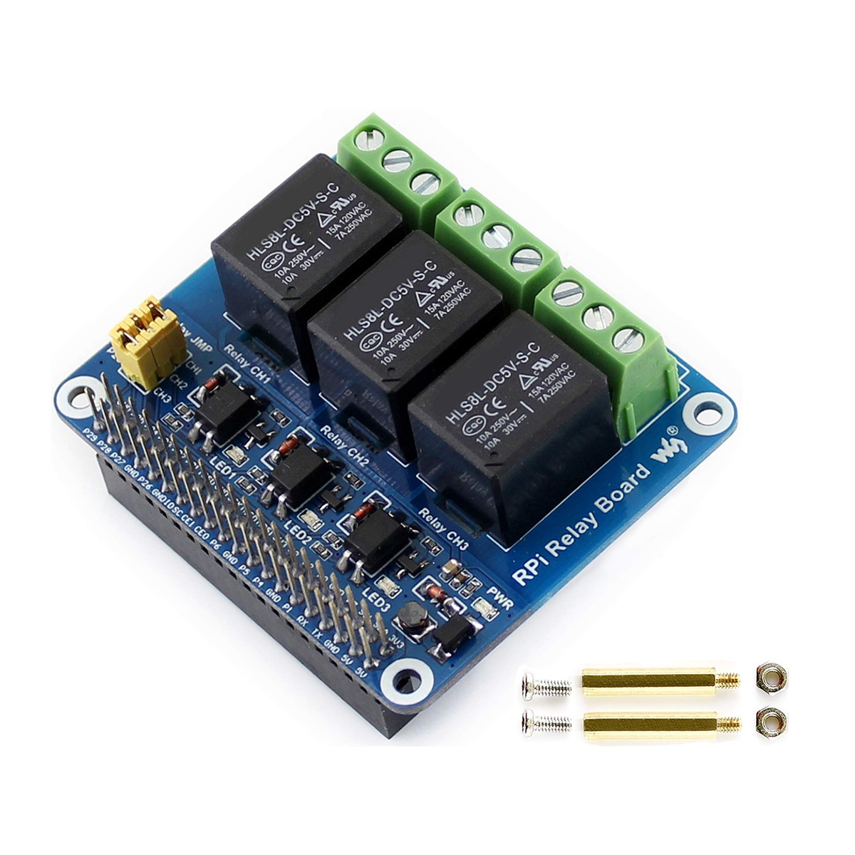Waveshare 5V 3-Channel Relay M - Pi Zero ulasan dan harga