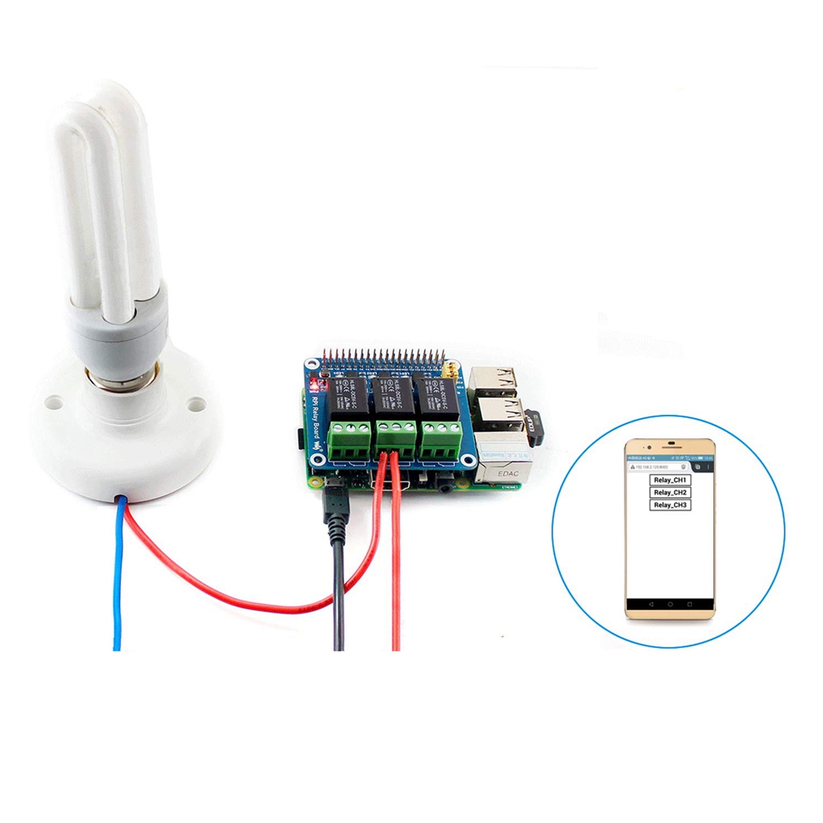 Waveshare 5V 3-Channel Relay M - Pi Zero ulasan dan harga