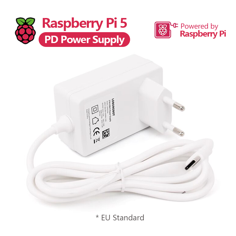 Adaptor daya Raspberry Pi 5 PD - Pi Power Supply ulasan dan harga