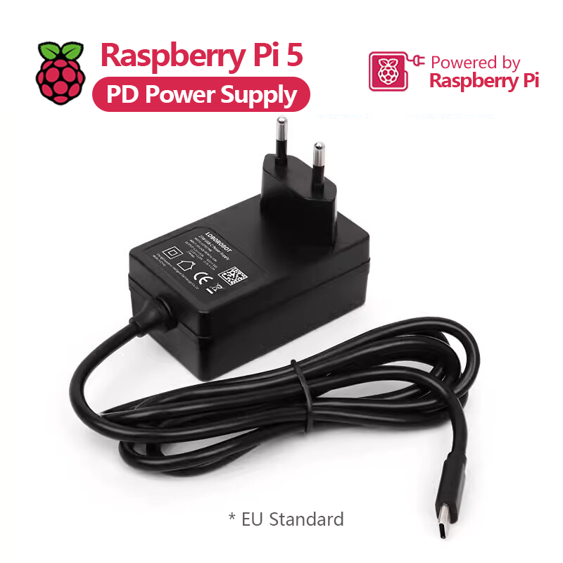 Adaptor daya Raspberry Pi 5 PD - Pi Power Supply ulasan dan harga