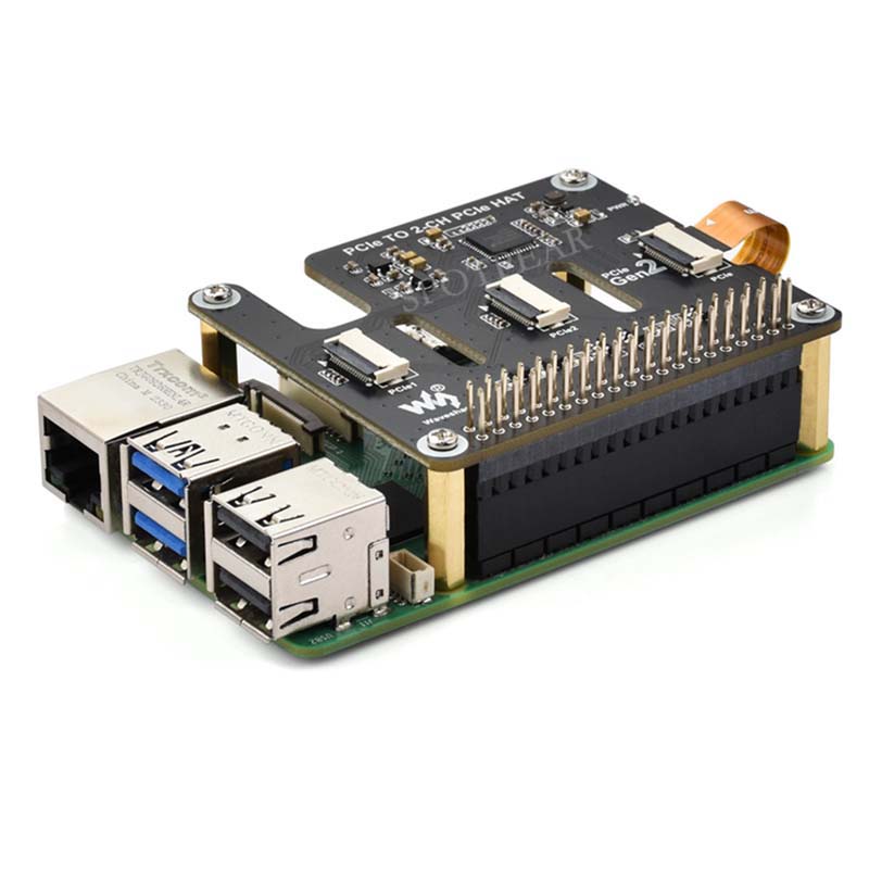Raspberry Pi 5 PCIe ke 2-CH PC - Pi Cooler ulasan dan harga
