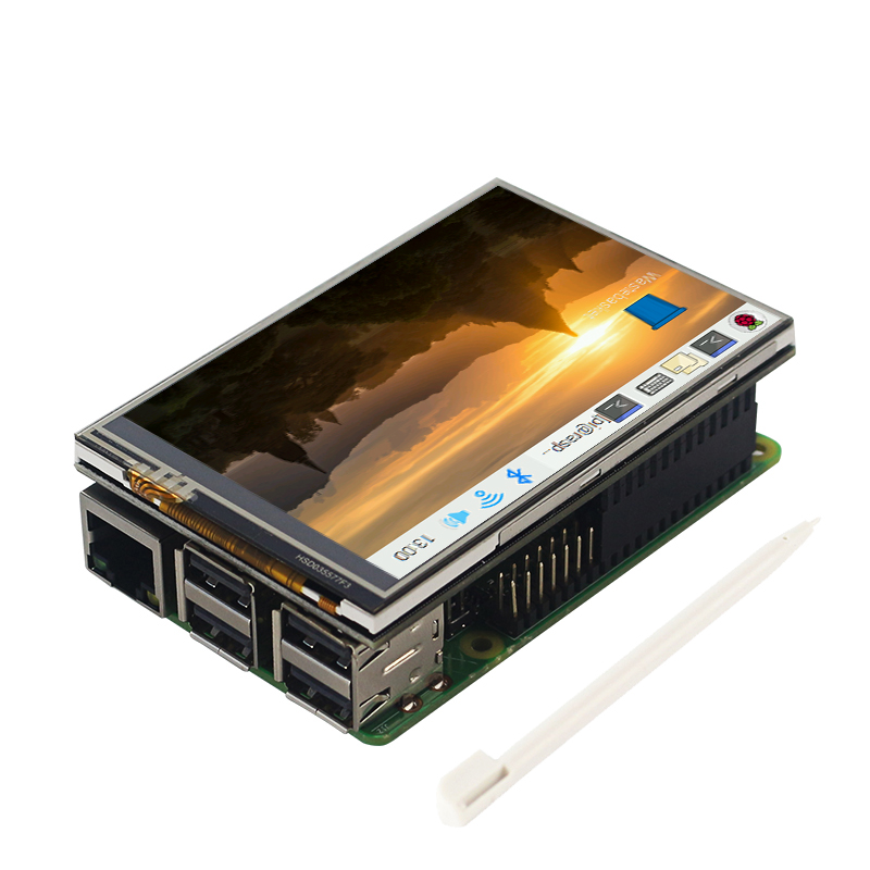 Raspberry Pi 3.5 Inci Layar Se - Pi 4 Case ulasan dan harga