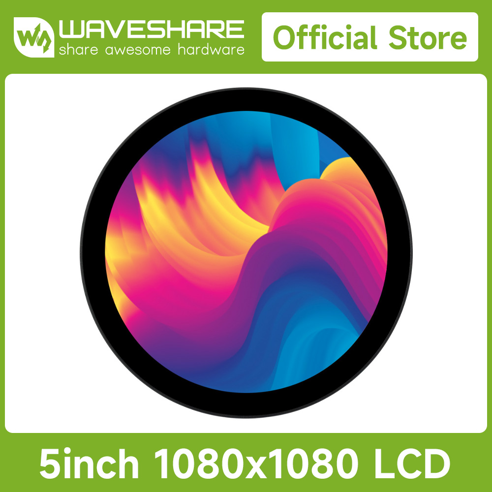 Waveshare Layar Sentuh Bulat H - Pi Display ulasan dan harga