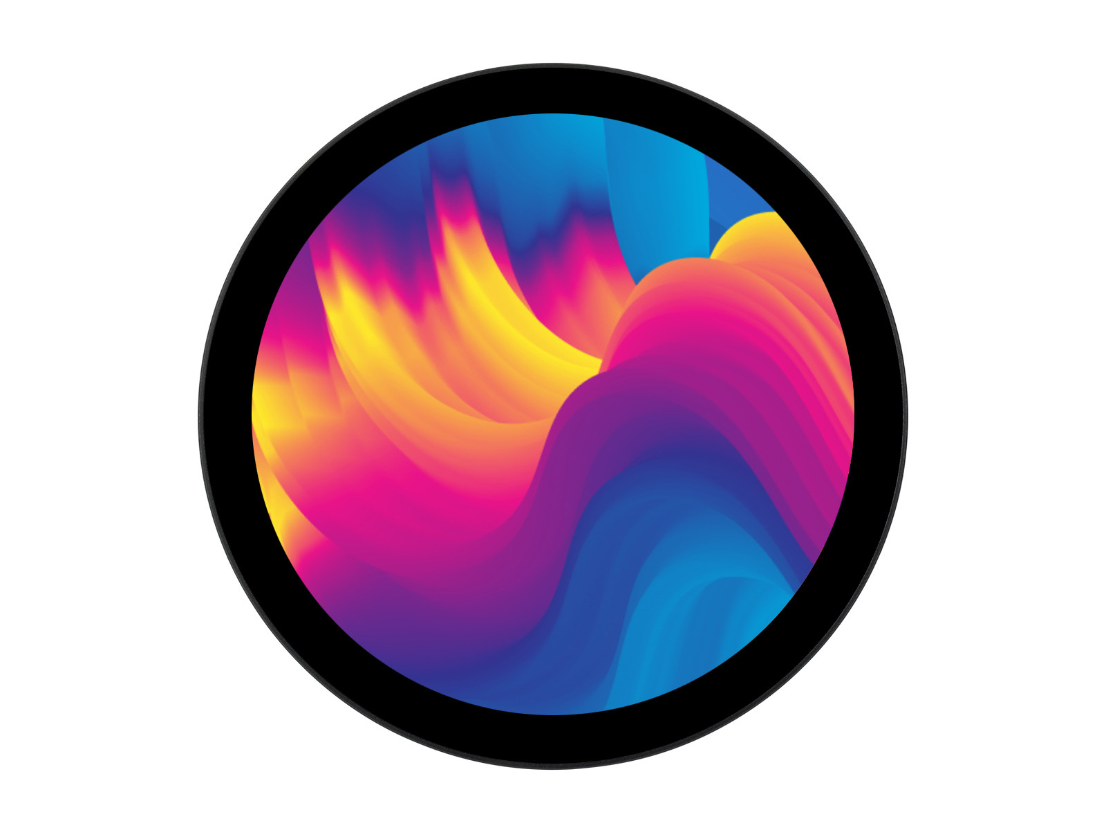 Waveshare Layar Sentuh Bulat H - Pi Display ulasan dan harga