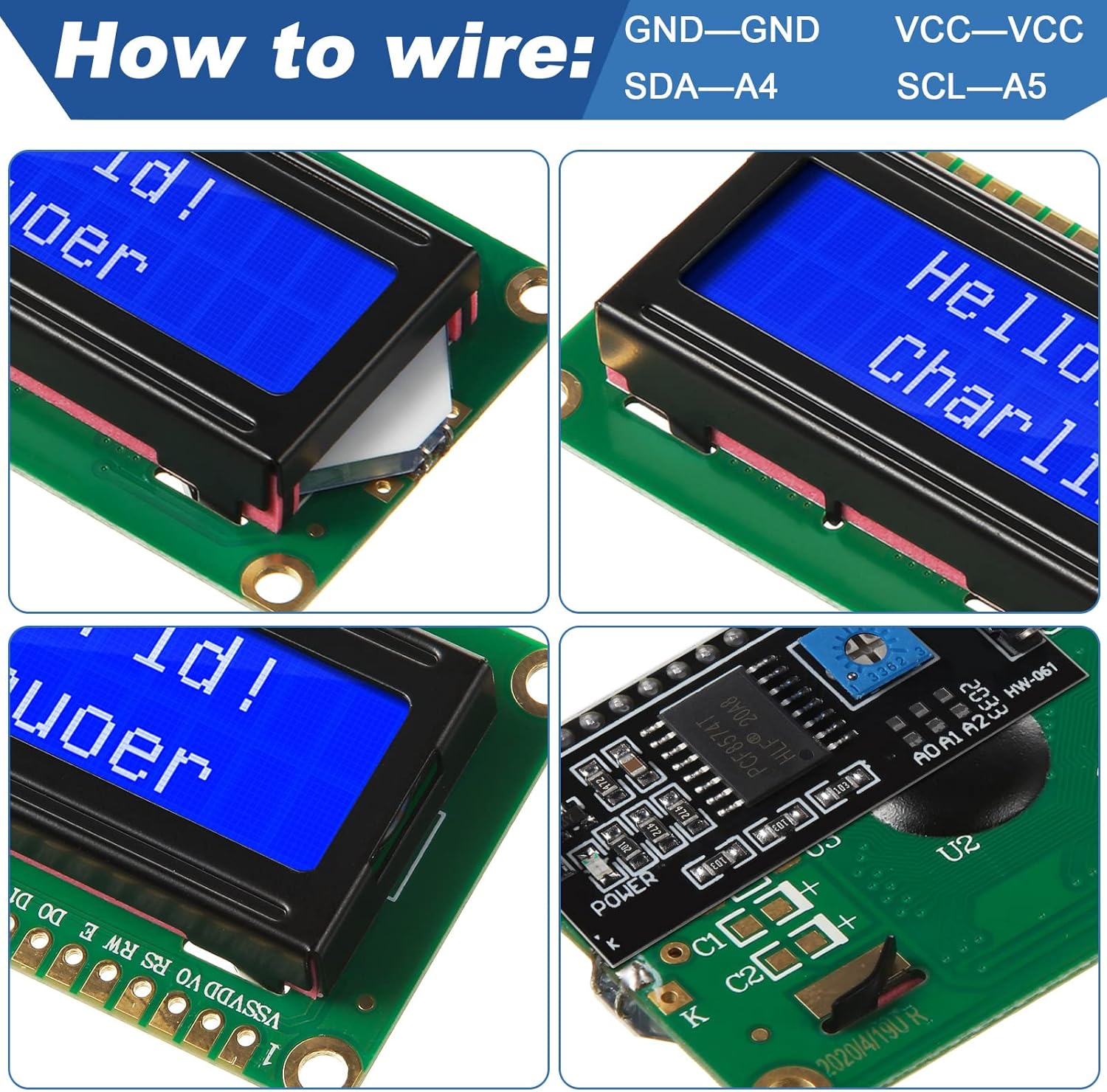 1Set 1602 LCD 20*4 Layar Biru  - Raspberry Pi 4 ulasan dan harga