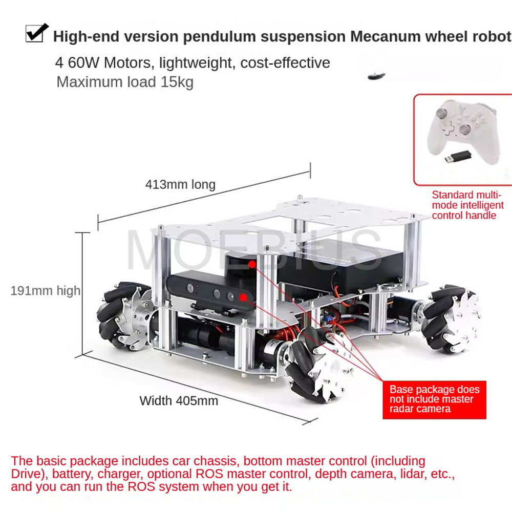 Chassis Mobil Robot Big Load R - Raspberry Pi 5 ulasan dan harga