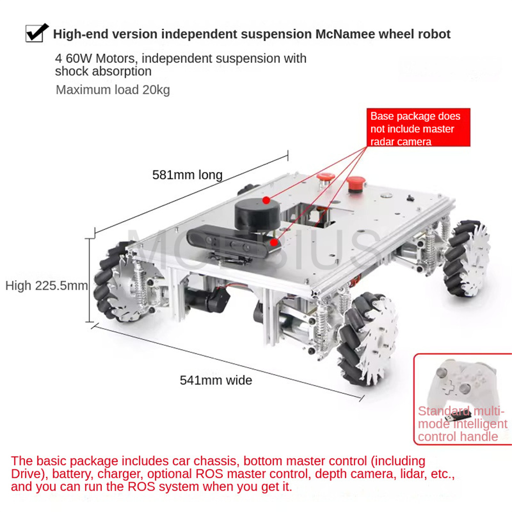 Chassis Mobil Robot Big Load R - Raspberry Pi 5 ulasan dan harga