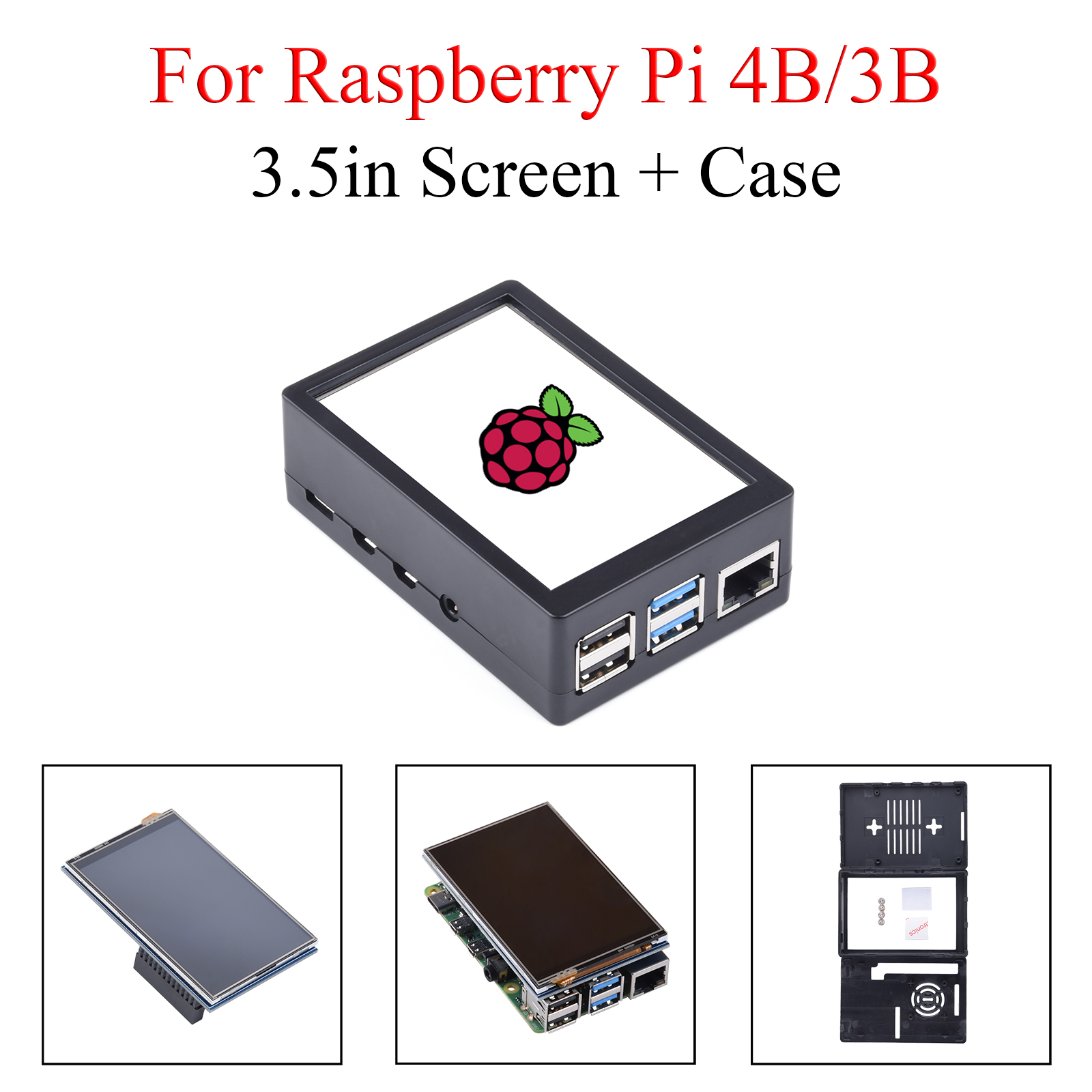 Layar Sentuh 3,5 inci 480*320  - Pi 4 Case ulasan dan harga