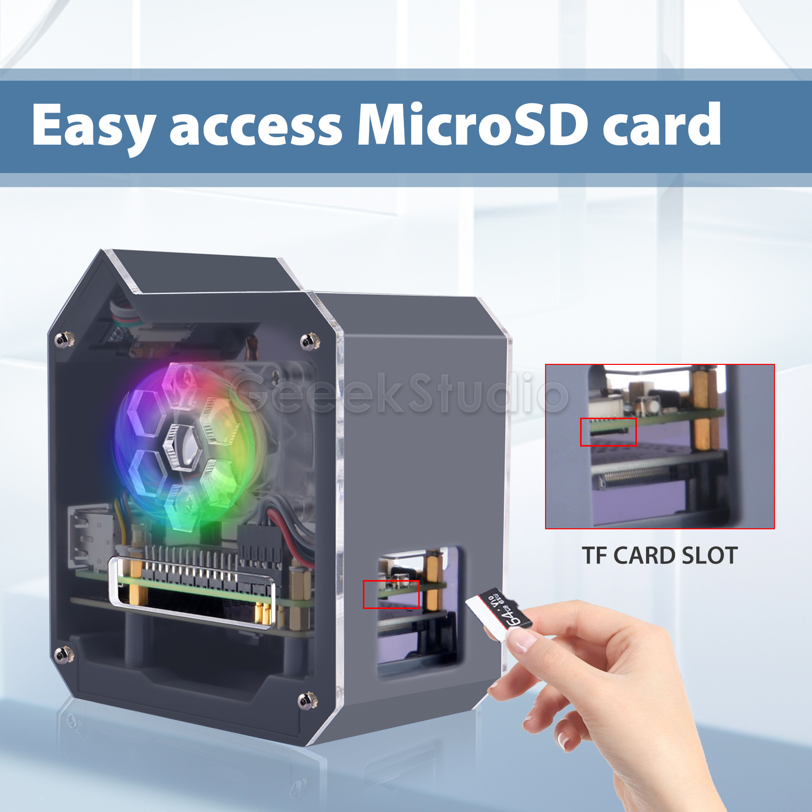 N07 Minitower NVMe NAS Kit unt - Pi 5 Case ulasan dan harga
